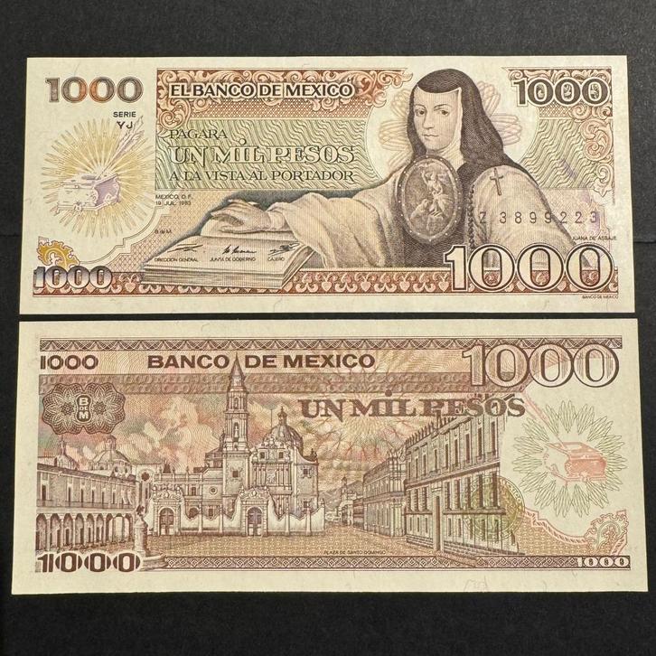 Mexico - 1.000 Pesos 1985 - P 85 - UNC - 1056(11), Postzegels en Munten, Bankbiljetten | Amerika, Los biljet, Zuid-Amerika, Ophalen of Verzenden