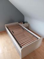 Lit 1 personne, Maison & Meubles, Chambre à coucher | Lits, Bois clair et gris, comtemporain, 90 cm, Autres couleurs, Une personne