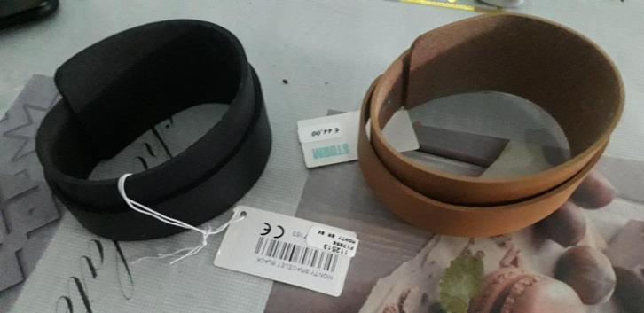 Bracelets Storm hommes neuf (prix légèrement négociable), Handtassen en Accessoires, Armbanden, Nieuw, Leer, Ophalen