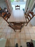 Keukentafel en 6 stoelen, Huis en Inrichting, Complete eetkamers, Gebruikt, Ophalen