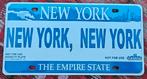 New York, New York souvenir-kentekenplaat, Ophalen of Verzenden, Zo goed als nieuw