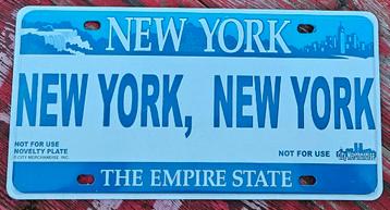 New York, New York souvenir-kentekenplaat beschikbaar voor biedingen