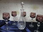 Kristallen geslepen glazen., Antiek en Kunst, Ophalen