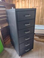 Metalen ladenkasten op wieltjes (twee stuks), Maison & Meubles, Armoires | Armoires à porte coulissante & Armoires à archives