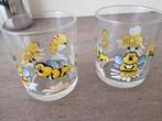 verschillende kinderglazen, SMURFEN, PRINSES, MICKEY, MAYA, Comme neuf, Enlèvement ou Envoi, Verre ou Verres, Verre