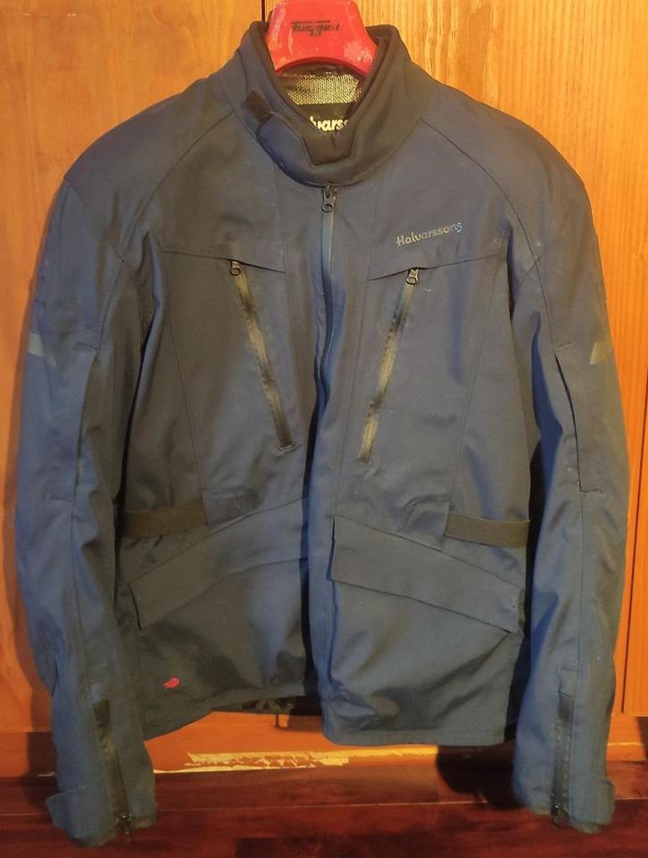 Halvarssons Gruven donkerblauwe motorjas, maat 56, Motoren, Kleding | Motorkleding, Broek | textiel, Dames, Heren, Nieuw zonder kaartje