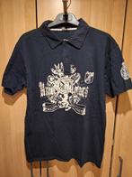 Polo bleu marine imprimés M, Ophalen of Verzenden, Gedragen, Blauw