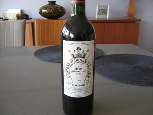 Chateau Marquis D'Alesme 1999 Grand Cru Classé MARGAUX, Collections, Vins, Neuf, Vin rouge, France, Pleine, Enlèvement