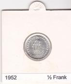 Zwitserland Halve frank 1952, Zilver, Ophalen of Verzenden, Losse munt