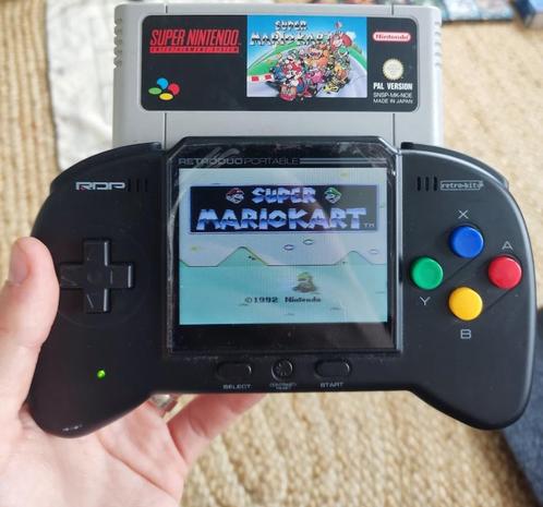 RetroDuo Portable V2 (RDP), Games en Spelcomputers, Spelcomputers | Nintendo Super NES, Zo goed als nieuw, Zonder controller, Ophalen of Verzenden