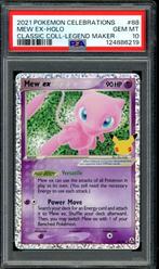 Mew ex Holo PSA 10 - 88/92 - Sword & Shield - Celebrations, Ophalen of Verzenden, Zo goed als nieuw, Losse kaart, Foil