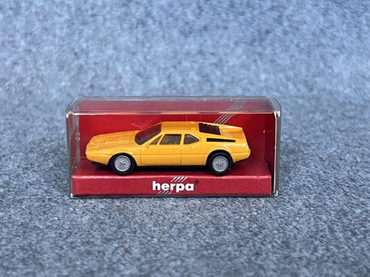 BMW E26 M1 donkergeel / licht oranje Herpa 1:87 OVP, Hobby en Vrije tijd, Modelauto's | 1:87, Gebruikt, Auto, Herpa, Ophalen of Verzenden