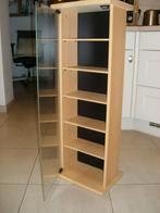 Petit meuble range CD porte en verre, Huis en Inrichting, Woonaccessoires | Krantenbakken en Lectuurbakken, Ophalen, Zo goed als nieuw