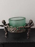 Antiek/Zilver Art Nouveau mini zoutstrooier., Antiek en Kunst, Ophalen of Verzenden