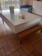 witte salontafel met hout afgewerkt, Enlèvement, Utilisé