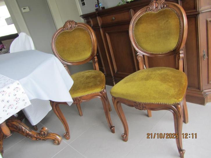 EETKAMERSTOELEN, Huis en Inrichting, Stoelen, Gebruikt, Hout, Overige kleuren, Ophalen