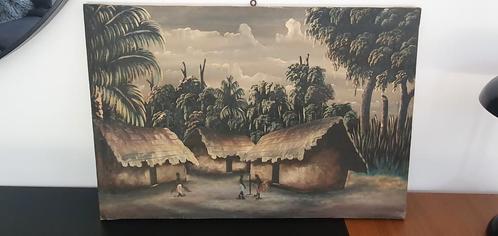 Peintures africaines (Congo belge 1960), Antiek en Kunst, Kunst | Schilderijen | Klassiek, Ophalen of Verzenden