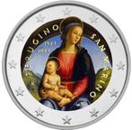 2 euro San Marino Perugino 2023 gekleurd, 2 euro, San Marino, Ophalen of Verzenden