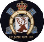 18e Rgt Rijdende Artillerie - geborduurde insigne (Bullion), Verzenden, Landmacht, Embleem of Badge