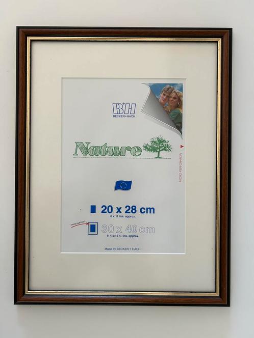 Fotokader Becker+Hach met passe-partout., Huis en Inrichting, Woonaccessoires | Lijsten, Zo goed als nieuw, Ophalen of Verzenden