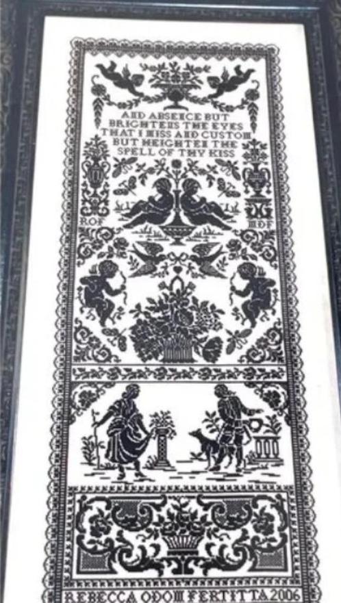 Orig.patroon " Beloved " by A Stitchers Hand SS007, Hobby en Vrije tijd, Borduren en Borduurmachines, Zo goed als nieuw, Patroon