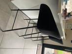 Barkrukken velvet zwart, Huis en Inrichting, Barkrukken, Ophalen, Gebruikt, 60 tot 90 cm, Metaal