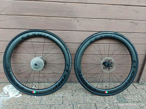 Carbon wielen Cuore 45mm zwart, Fietsen en Brommers, Fietsonderdelen, Ophalen of Verzenden