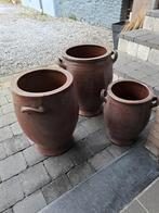 3 pots en grès, Enlèvement, Utilisé