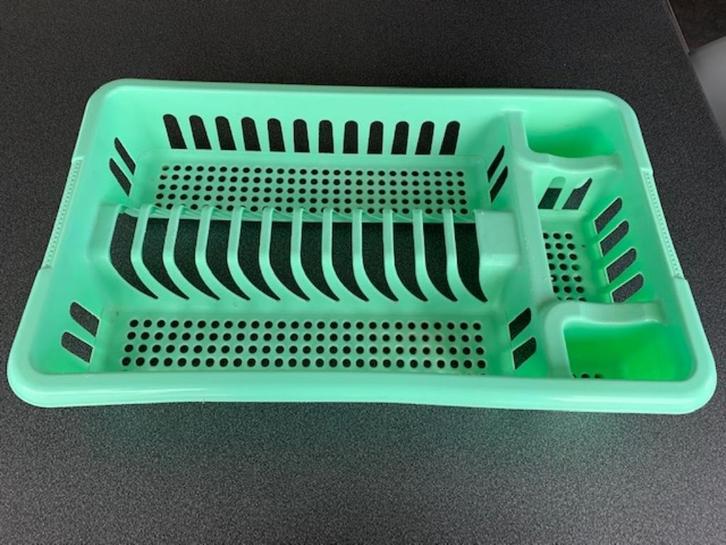 Afdruiprek mintgroen - goede staat, Huis en Inrichting, Keuken | Keukenbenodigdheden, Gebruikt, Ophalen of Verzenden