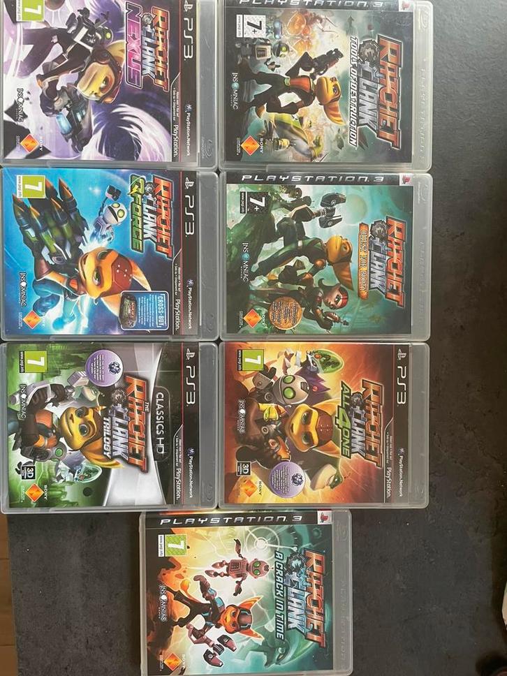 Ratchet and Clank 7 games, Consoles de jeu & Jeux vidéo, Jeux | Sony PlayStation 3, Utilisé, Aventure et Action, 1 joueur, À partir de 7 ans