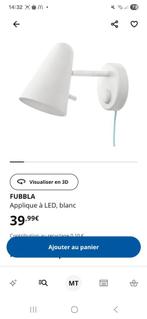 Lampe FUBBLA - FUBBLA Led-wandlamp ikea, Ophalen, Zo goed als nieuw, Metaal, Minder dan 50 cm