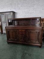 Oude , gezellige dressoir met vitrine., Huis en Inrichting, Kasten | Dressoirs, Ophalen, Gebruikt