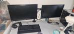 2 Computerschermen met draagbeugel, Computers en Software, Monitoren, Ophalen