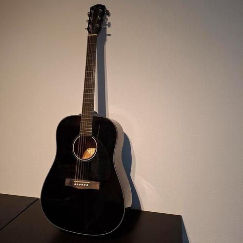 Fender Akoestische gitaar – Zwart, Muziek en Instrumenten, Snaarinstrumenten | Gitaren | Akoestisch, Zo goed als nieuw, Ophalen