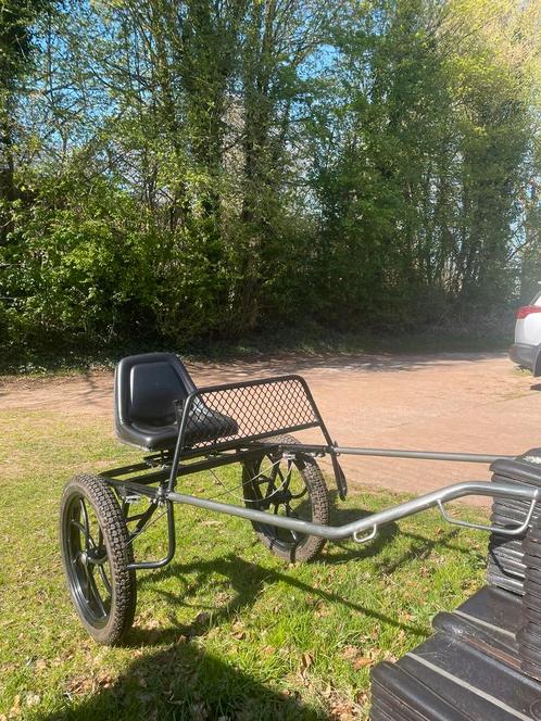 HCA sulky 19 inch te koop, Dieren en Toebehoren, Rijtuigen en Koetsen, Zo goed als nieuw, Sulky, Pony, Gesloten
