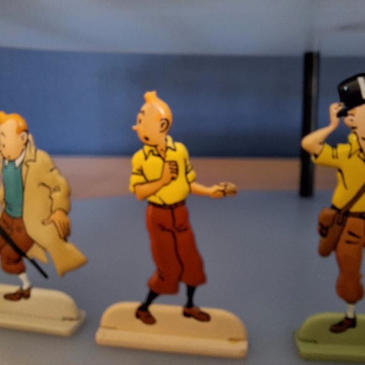 Petite figurine en métal peint Tintin, Collections, Personnages de BD, Neuf, Tintin, Enlèvement ou Envoi