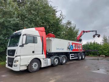 MAN TGX 26.460 6x2/4 (lift-lenk) + AJK + HMF 2243 Z (remote), Autos, 460 ch, Achat, Euro 6, Entreprise