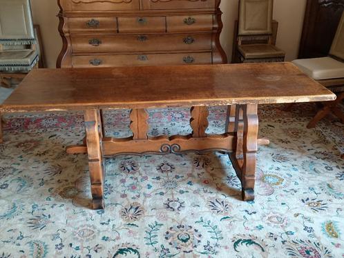 kasteeltafel kloostertafel massief en  varia antiek vintage, Antiek en Kunst, Antiek | Meubels | Tafels, Ophalen