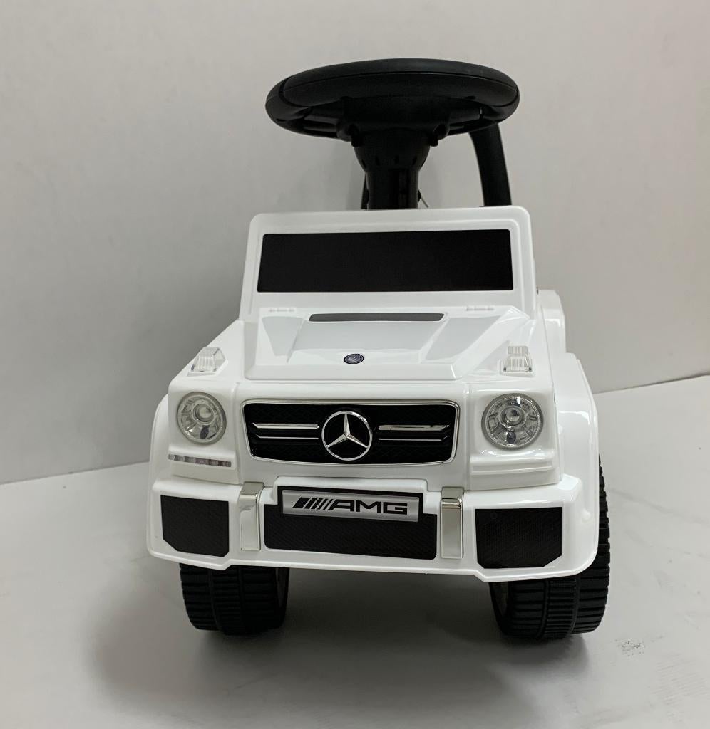 Mercedes G63 AMG loopauto Wit met USB en AUX input NIEUW, Ophalen of Verzenden, Nieuw, Auto, Met wieltjes