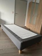 Bed met vaste lattenbodem IKEA, 90 cm, Gris, Enlèvement, 200 cm