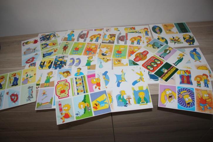 The Simpsons 2000 Panini , ongesneden stickervellen 19x6, Verzamelen, Stickers, Zo goed als nieuw, Strip of Tekenfilm, Ophalen of Verzenden