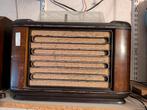 Vintage radio met lampen Philips, Ophalen, Radio