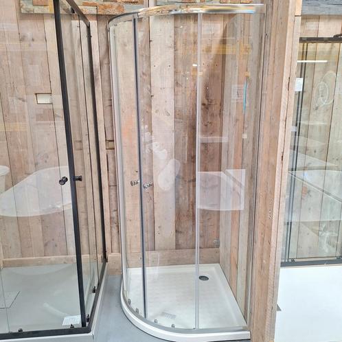 SALE Douchecabine kwart rond 100 x 100 chroom Bjork, Huis en Inrichting, Woonaccessoires | Overige, Nieuw, Ophalen of Verzenden