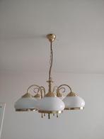 Vintage hanglamp, Huis en Inrichting, Lampen | Kroonluchters, Gebruikt, Ophalen, Glas