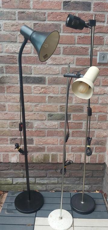3 vintage staanlampen jaren '80-´90 (prijs voor alles te sam beschikbaar voor biedingen