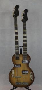 Hofner 191 Double Neck uit 1962, Ophalen, Zo goed als nieuw, Hollow body, Overige merken
