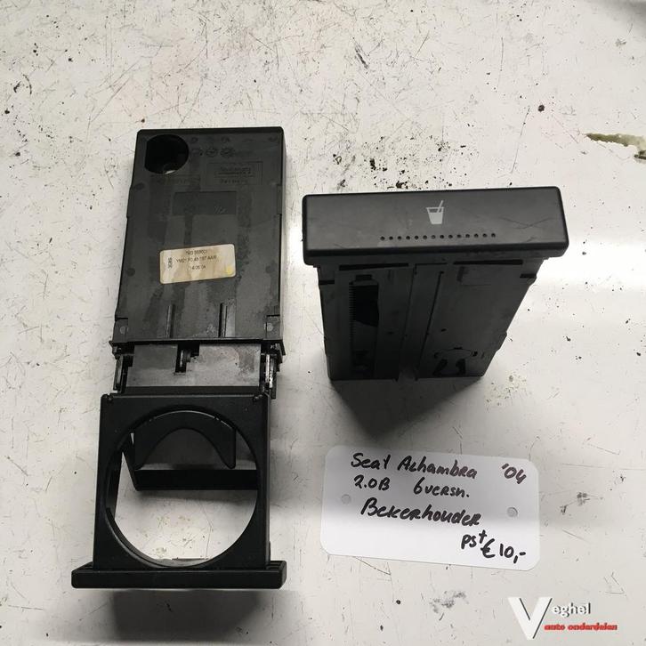 Seat Alhambra 2.0 B 6 Versnellingen 2004   Bekerhouder   7M3, Auto-onderdelen, Interieur en Bekleding, Gebruikt, Ophalen of Verzenden