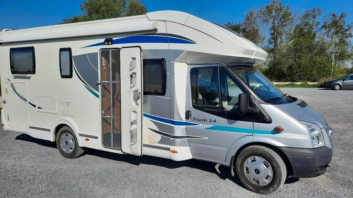 Ford chausson flasch24 sunroof halfintegraal, Caravans en Kamperen, Mobilhomes, Particulier, tot en met 5, Half-integraal, Chausson