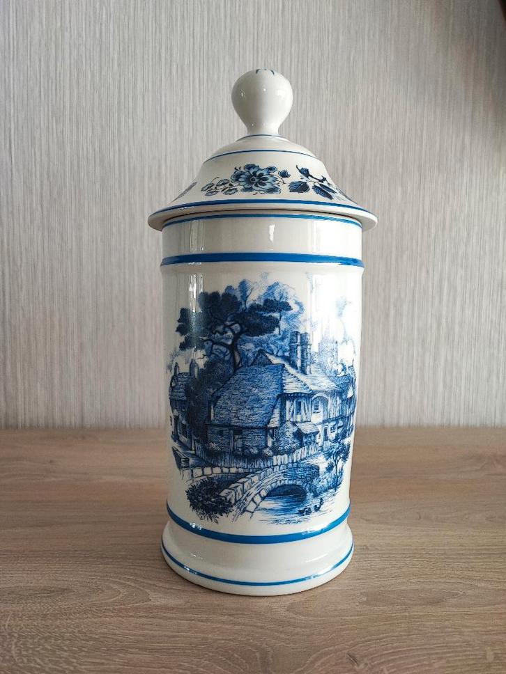 Limoges porseleinen apothekerspot (Antiek / Vintage), Antiek en Kunst, Antiek | Porselein, Ophalen of Verzenden