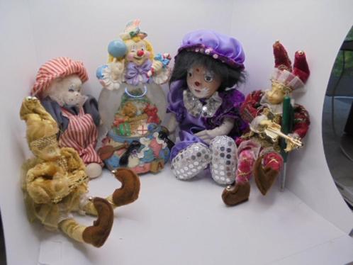 CLOWNS DIVERSE 5 STUKS, Verzamelen, Poppen, Gebruikt, Ophalen of Verzenden